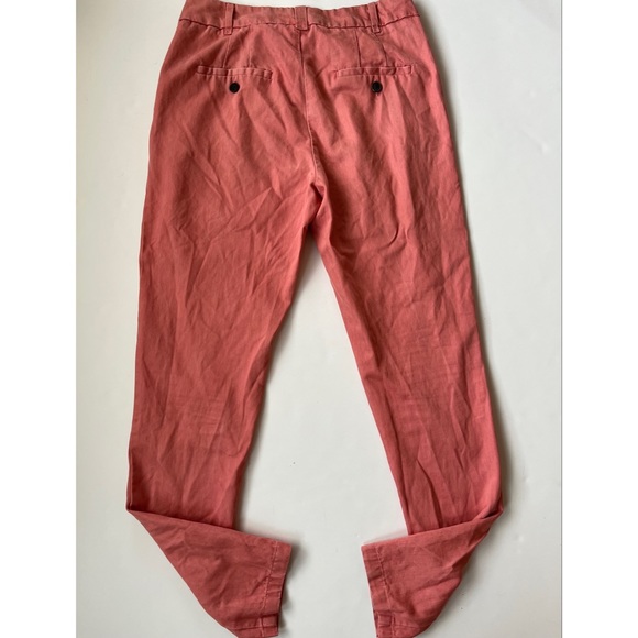 Zara Basic Women Pleated Front Pink Pants Small - Picture 2 of 6